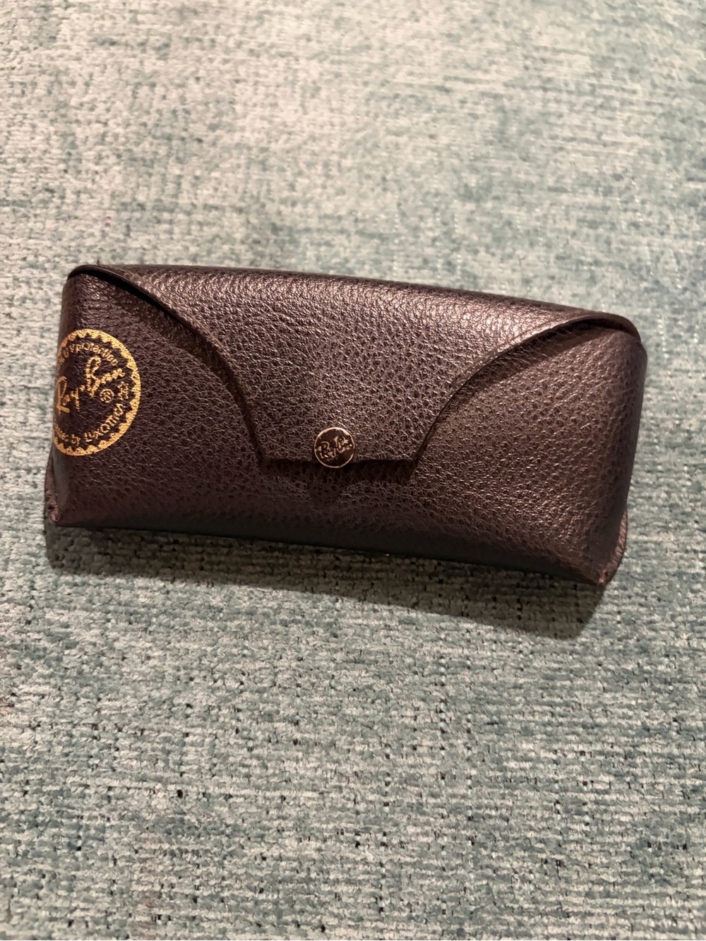 Ray-Ban Brown Textured Leather Sunglasses Case